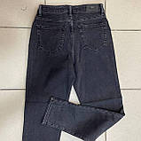 Джинси Zeo МОМ жіночі стрейч вільні 24 темно-сірі, фото 5