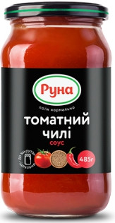 Соус "Томатний чилі" Руна 485 грамів скляна банка, фото 1