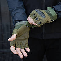 Тактичні рукавиці зелені, олива L, XL