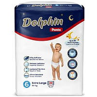 Подгузники-трусики детские Dolphin Exta large 6 (15+ кг), 20 шт