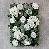 Искусственный фитомодуль из цветов "Цветущий сад", 40*60 см декоративное модульное покрытие