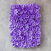 Искусственный фитомодуль из цветов "Гортензия", сиреневая, 40*60 см декоративное модульное покрытие