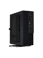 Корпус компьютерный mini-ITX GameMax ST102-2U3 с блоком питания 200Вт/Desktop Черный