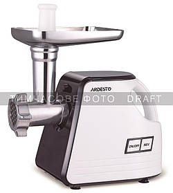 ARDESTO М'ясорубка, 2300 Вт, продук.-2.2 кг/хв, 4 решітки + для ковб., кебе, насадка для томатів, пластик,
