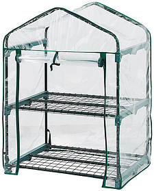 Neo Tools Парник складаний 95х69х49, 2 полиці, ПВХ плівка, прозорий