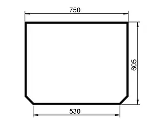 Скло даху Bobcat T2250 6908786