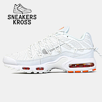 Жіночі кросівки Nike Air Max TN Plus Utility White Safety Orange, Демісезонні кросівки Найк Аір Макс ТН Плюс