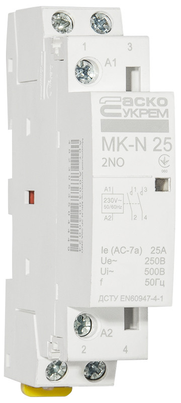 Модульний контактор MK-N 2P 25A 2NO 220V - фото 5 - id-p2177754311