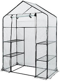 Neo Tools Парник складаний 195х143х73, 4 полиці, ПВХ плівка, зелений