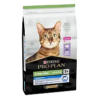 Сухой корм для стерилизованных котов Пурина Про План / Purina ProPlan STERILISED 7+ Senior Индейка1,5кг