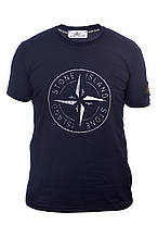 Футболка чоловіча Stone Island 24-Y-249706 темно-синя