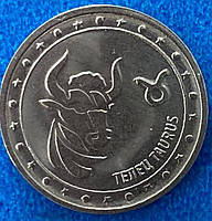 Монета Приднестровья 1 рубль 2016 г. Знаки зодиака. Телец
