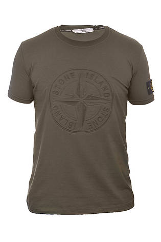 Футболка чоловіча Stone Island 24-Y-249706 хакі, фото 1