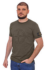 Футболка чоловіча Stone Island 24-Y-249706 хакі, фото 4