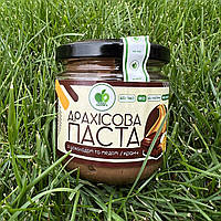 Арахисовая паста с медом и какао бобами тертыми(шоколад черный) КРАНЧ 200 грамм lav
