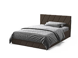 Ліжко двоспальне з підйомним механізмом 180х200 Palermo Viorina-Deko ЛДСП/велюр (каркас із ламелями) Chocolate