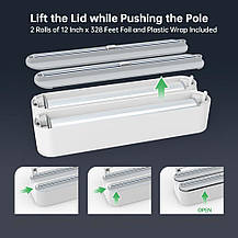 Диспенсер для кухні 3 в 1, Різак для кухні Plastic Film Cutter LY-454, фото 5