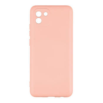 Чохол Full Case TPU+Silicone Touch для Samsung A03 4G Рожевий
