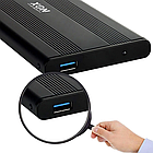 Зовнішня кишеня XON MemoryCase для 2.5" SATA HDD/SSD USB 3.0 Чорна (XHC3A13S21MB 6600), фото 4