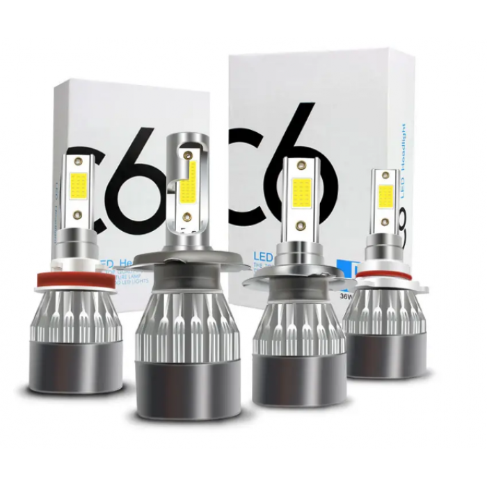 Комплектація LED ламп для авто C6 - Н1, Н3, Н4, Н7, Н8, Н9, Н11