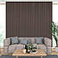 Декоративні рейки WPC 160*3000*23мм 3Д декор стінові панелі для стін композит шоколадне дерево дошки, фото 7
