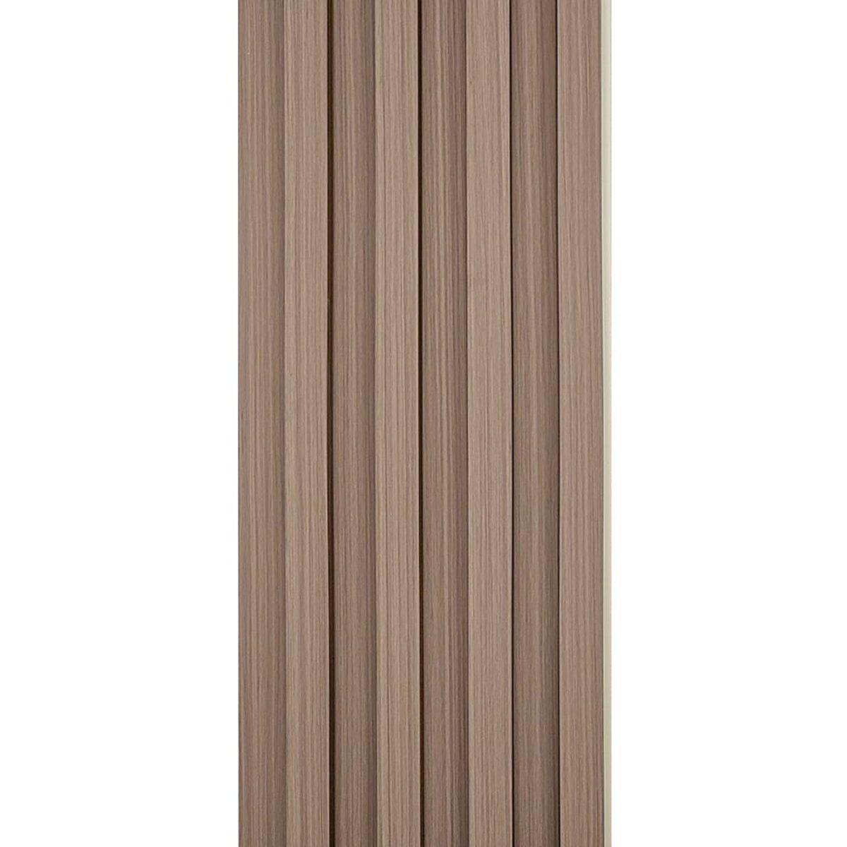 Настінні 3Д рейки для стін Лісовий Горіх Капучино WPC 160*3000*23мм 3Д панелі стінові декор композит