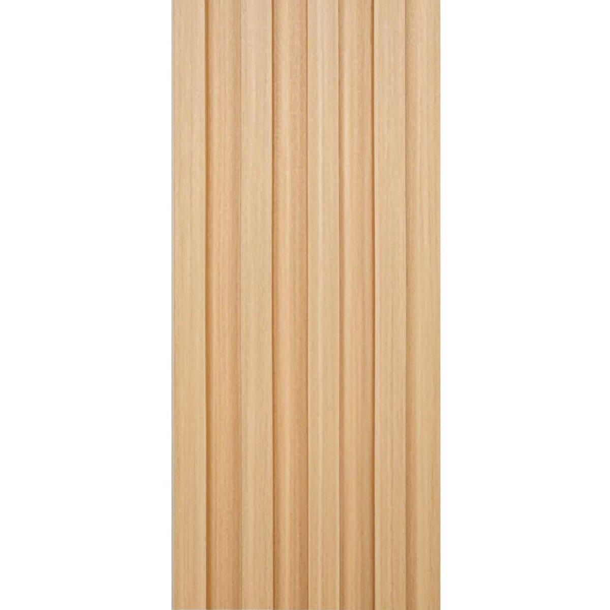 Декоративні рейки Бежеве дерево Ясен WPC 160*3000*23мм 3Д панелі для стін під дошки композит