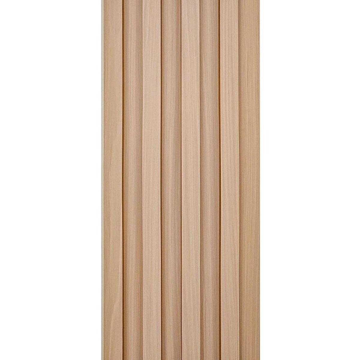 Декоративні панелі рейки Натуральне дерево Бук WPC 160*3000*23мм стінова 3Д рейка для стін композит