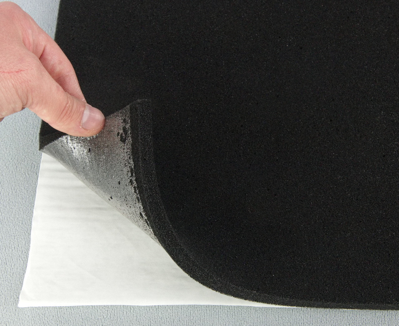 Шумопоглинаючий матеріал Acoustics DAMPER 10A, чорний, товщ. 10мм, лист 100х50см, фото 1