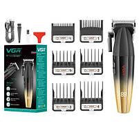 Комбо-набір для стрижки VGR Professional Turbo Black & Gold (V-003-GO+V-275-Go), фото 8
