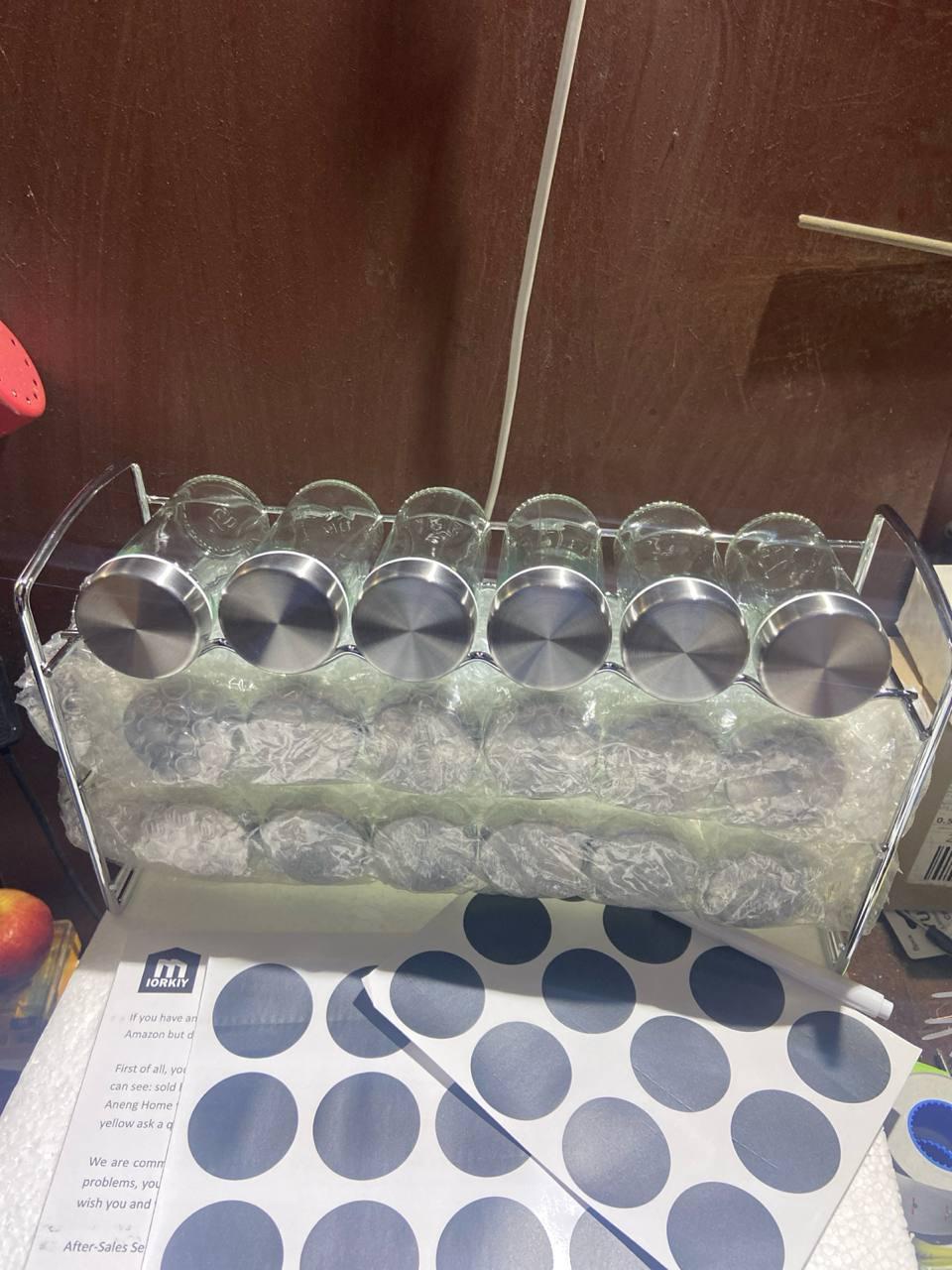 Стелаж із банками для спецій 18 шт. 120 мл, Amazon, Німеччина