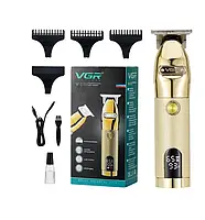 Комбо-набір для стрижки VGR Professional Turbo Black & Gold (V-003-GO+V-275-Go), фото 9
