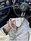 Жіноча сумка Прада біла Prada White, фото 5