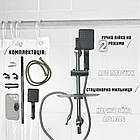 Душова стійка LONDRA SLIDING з ручною лійкою на два режими, душовий гарнітур з ручною лійкою, фото 3