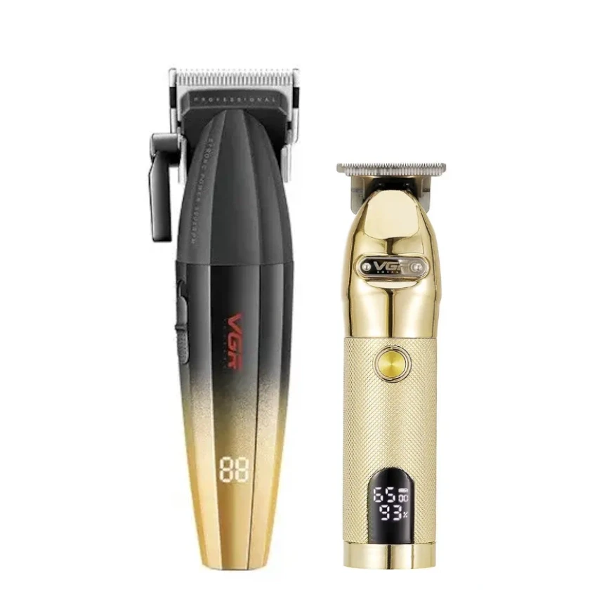 Комбо-набір для стрижки VGR Professional Turbo Black & Gold (V-003-GO+V-275-Go)
