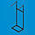 Стійка-вішало для одягу «Дубль» 2 кронштейни похилих, чорна, фото 5