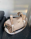 Жіноча сумка Прада бежева Prada Beige, фото 4