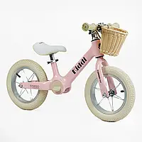 Велобег Corso Kiddy магниевый, колесо 12" надувные, подставка для ног, корзинка, алюминиевые обода, в коробке