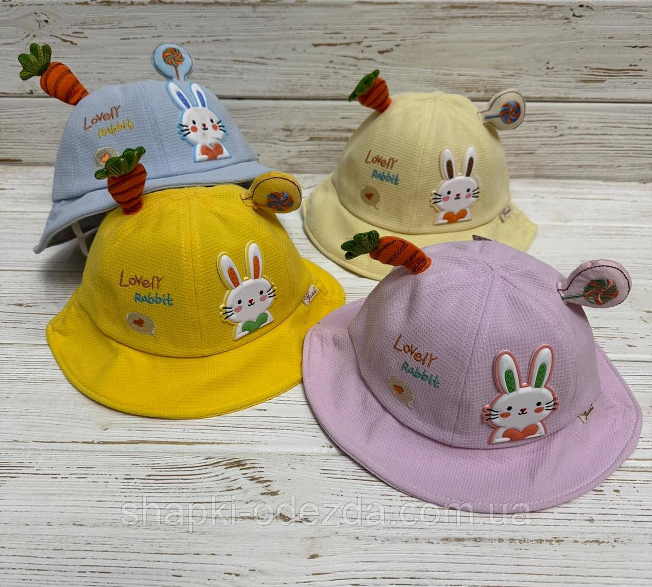 Панамка для дітей "Lovely Rabbit" з вушками опт
