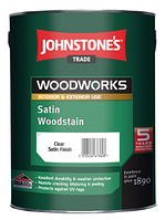 Антисептик полуматовый Johnstones Satin Woodstain 0,75 л Прозрачный