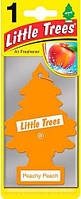 Ароматизатор в автомобіль Wunder Baum Little Trees Peache Peach Персик Освіжувач повітря Ялинка Сухий Листочок 5г