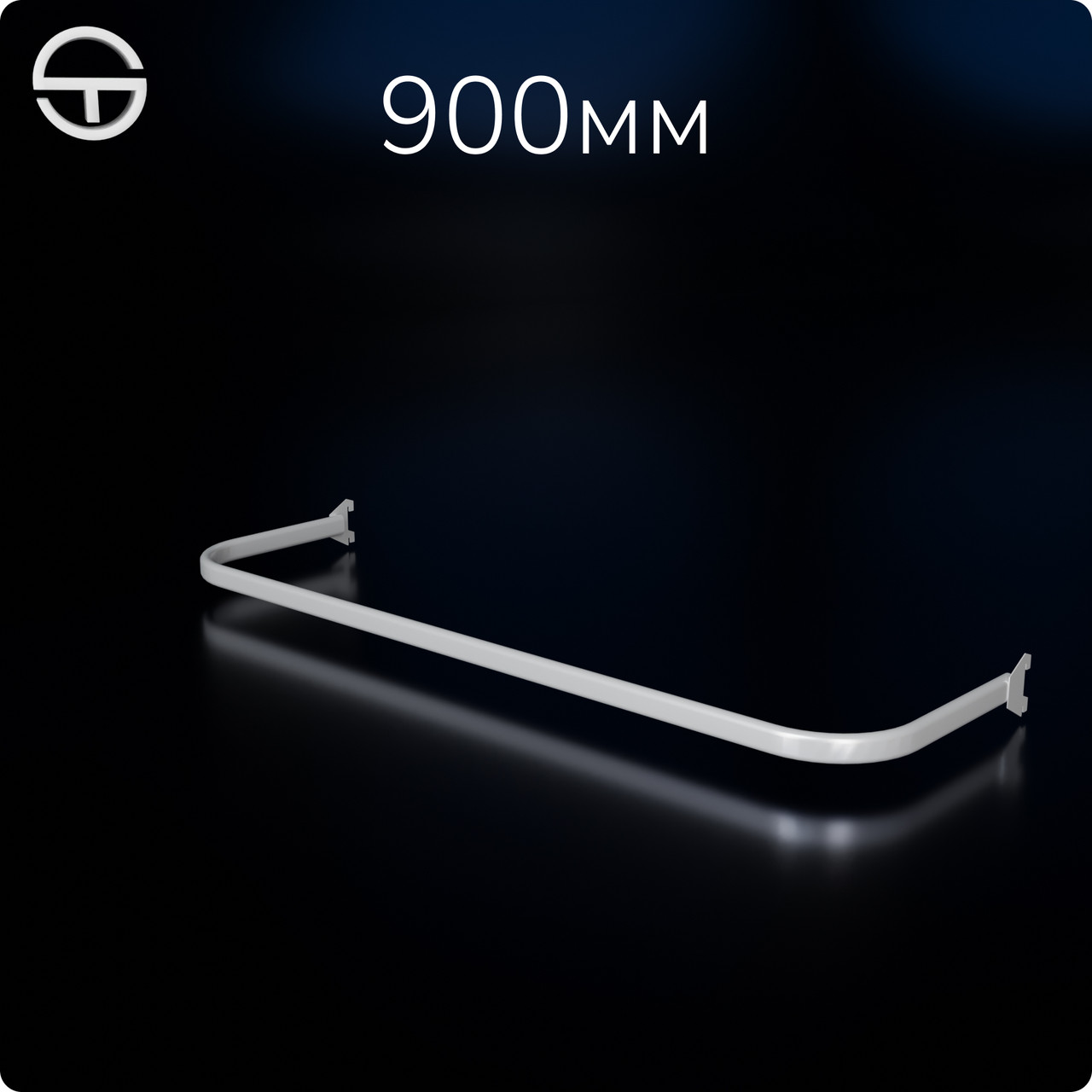Дуга овал L 900мм (0,8мм), біла.