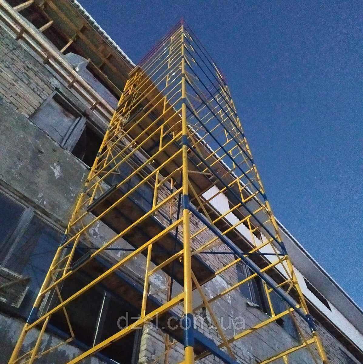 Вишка-тура будівельна, риштування на колесах 2.0 х 2.0 (м) 2+1