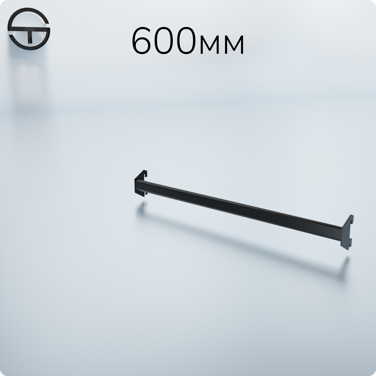 Тримач кронштейна L6-0315, (тр.ов.30x15). Рейки-опори комплектуючі до торгового обладнання, фото 1