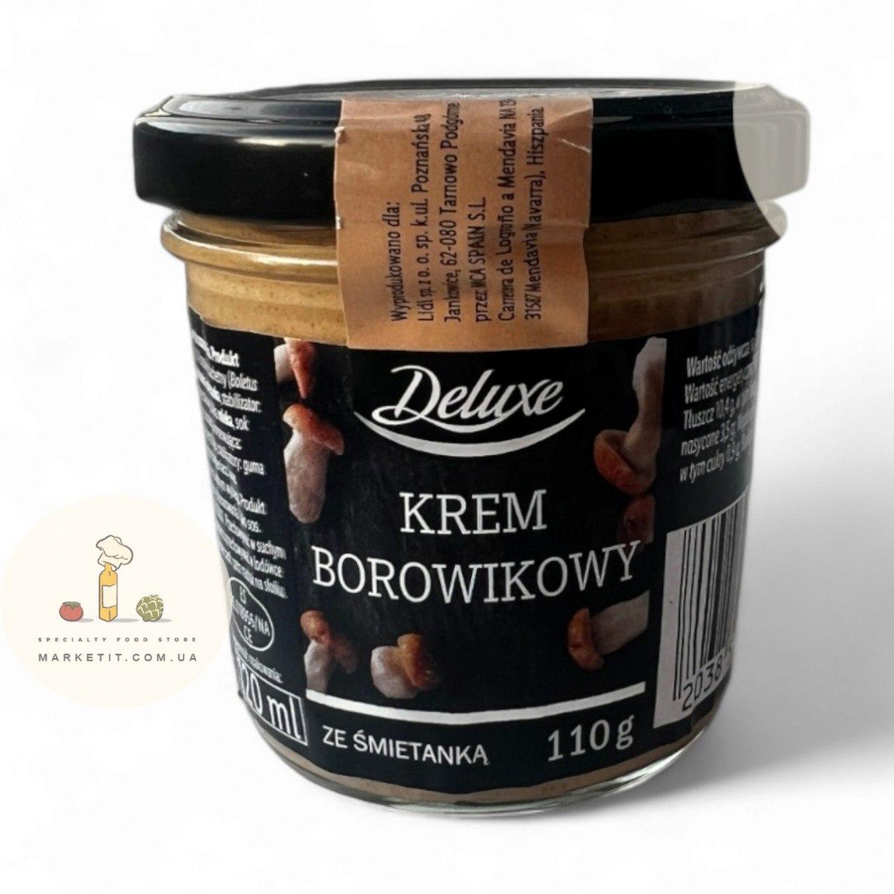 Крем мус Deluxe Krem Borowikowy, з білих грибів 110 г.