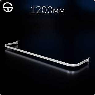 Дуга L12-0315, L1200 s0,8 (ов.тр.30x15). Аксесуари та комплектуючі для торгових стійок та стелажів з перфорацією для одягу