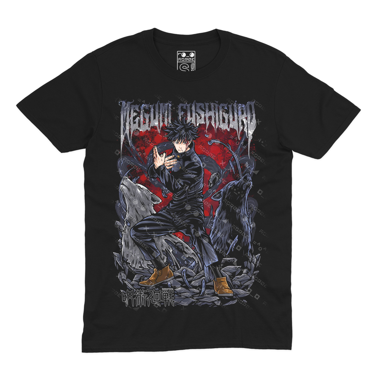 Футболка чорна Morze Jujutsu Kaisen  V2, фото 1