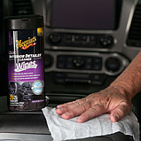 Серветки для швидкого очищення салону Meguiar's Quik Interior Detailer Cleaner 18 х 23 см, 25 шт., фото 4