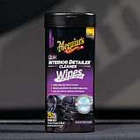 Серветки для швидкого очищення салону Meguiar's Quik Interior Detailer Cleaner 18 х 23 см, 25 шт., фото 5