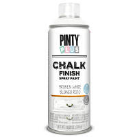 Краска-аэрозоль Pintyplus на водной основе Chalk-finish, Белая, 400 мл (8429576229806)